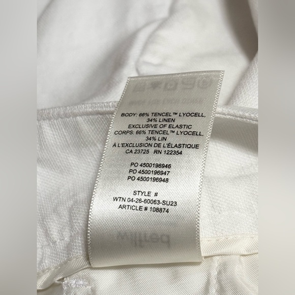 Aritzia Wilfred Alanya Linen Shorts High Rise White Linen Tencil Blend Size 4 - Picture 9 of 16
